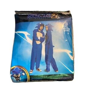Sonic The Hedgehog Union Suit Costume NEW Unisex Medium or XXL Blue Halloween